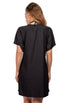 BUTTON FRONT DRESS WITH POCKETS